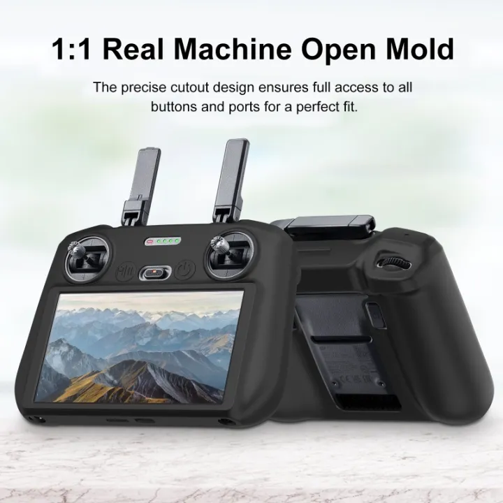 PULUZ%20Silicone%20Protective%20Case%20for%20%20Mini%204%20Pro/%20Air%203%20Remote%20Control%20for%20%20RC%202%20with%20Screen%20Shockproof%20Soft%20Cover%20Accessory%20-%20Image%203