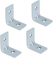 24 pieces 1 x 1   inch L Angle Bracket/Patti with Free Screws & Wall Plugs. 