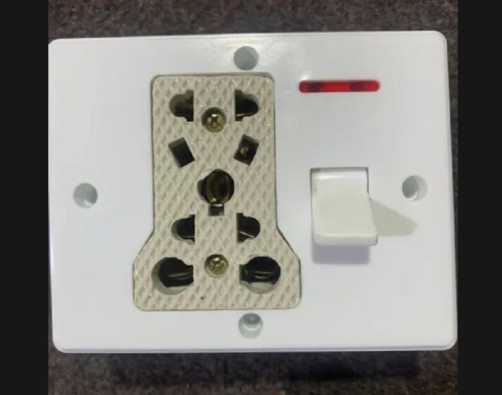 Universal Multi-functional Double Multi Plug Wall Power Socket Double (9 IN 1)