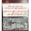 200pcs Extension Spring Set Hardware Tool Metal Steel Assorted Steel Spring Electrical Spring Set Drum Extension Tension Springs.