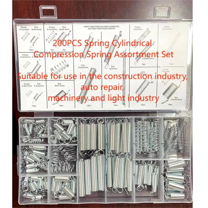 200pcs%20Extension%20Spring%20Set%20Hardware%20Tool%20Metal%20Steel%20Assorted%20Steel%20Spring%20Electrical%20Spring%20Set%20Drum%20Extension%20Tension%20Springs%20-%20Image%204