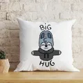 Big Hug Pattern Printed Peachskin Pillow Case Kawaii Pillowcases for Bedroom Cafe Sofa Decor Cushion Cover Home Decoration Gifts. 