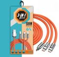 3-IN-1 SUPER FAST CHARGING ZINC ALLOY DATA CABLE. 