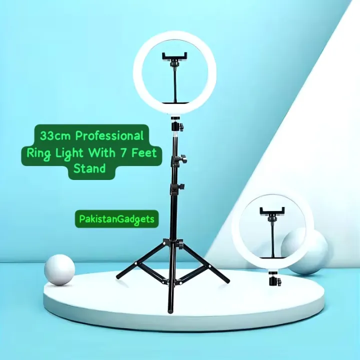 PakistanGadgets%2033%20cm%20RingLight%20With%207Feet%20Stand%20And%20Phone%20Holder%20&%203%20Shades%20of%20Colours%20Ring%20Light%20With%20Stand.%20Ringlight%20With%20Stand%20Photography%20Dimmable%20Selfie%20Makeup%20Ring%20Light%20Video%20LED%20Fill%20Ring%20Lamp%20with%20Ph%20-%20Image%202