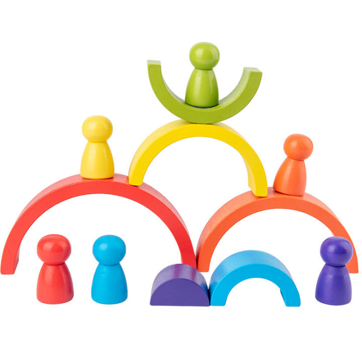 DIY%20children's%20wooden%20rainbow%20toy%20creative%20wood%20rainbow%20stacked%20balance%20blocks%20baby%20toy%20Montessori%20educational%20toys%20for%20children%20-%20Image%202