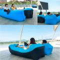 Air sofa inflatable sofa air bed inflatable sleeping bag banana mattress no need air pump easy to carry black stripe⛱⚡/Homeup. 