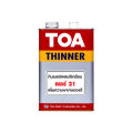 Toa thinner 21 (1/4 GL, 0.9 litres) applied to wood dyes, varnishes, or Altes varnish.. 