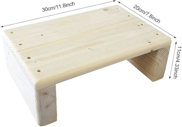 Wood%20Step%20Stool,%20Portable%20Rectangle%20Bed%20Stool,%20Small%20Step%20Ladder%20for%20Kitchen%20&%20Bathroom,%20Foot%20Rest%20Stool%20Under%20Desk,%20Large%20Surface,%20Strong%20and%20Durable%20-%20Image%202