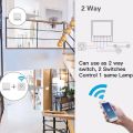 Tuya Smart WiFi Switch 2-way Control RF433Mhz Relay Receiver Automation Module 16A 20A Smart Life APP Control Alexa  Home. 