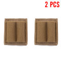Tactical Patch 2-Round Holder Adhesive 2 Hole Cartridges Hook Loop Patch Hunting Rifles M4 Shotgun Bullet Pouch. 