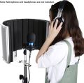 Neewer Microphone Isolation Shield Absorber Filter Vocal Isolation Booth with a 3/8" and a 5/8" Screw Adapter for Most Mic Stands. 