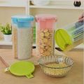 Air tight 3Partition 2.2 liter capsity container for storage beans dry fruits|airtight spice food storage. 