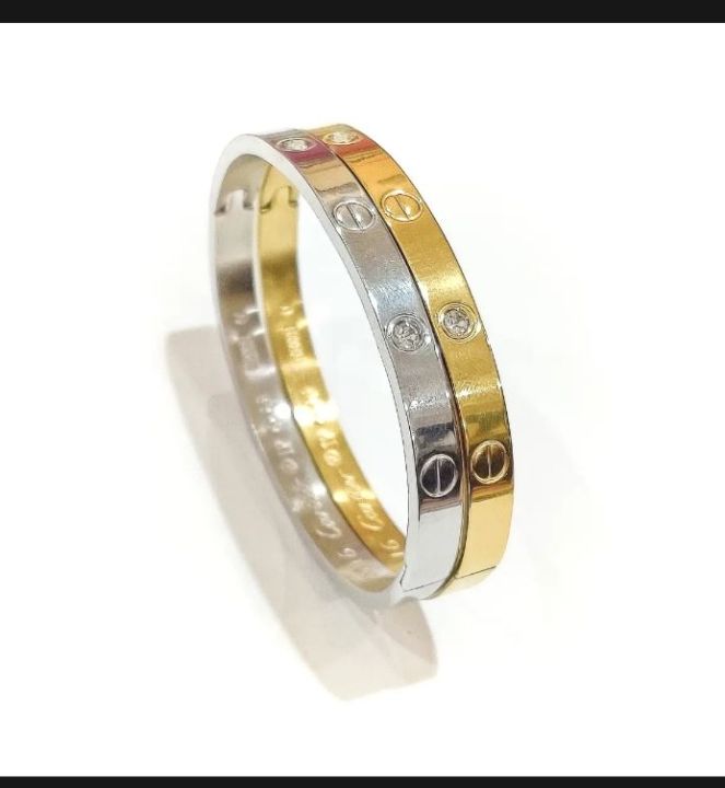 Beautiful%20shiny%20elegant%20branded%20yellow%20gold%20silver%20love%20bangle%20bracelet%20Kara%20for%20women%20and%20girls%20-%20Image%202