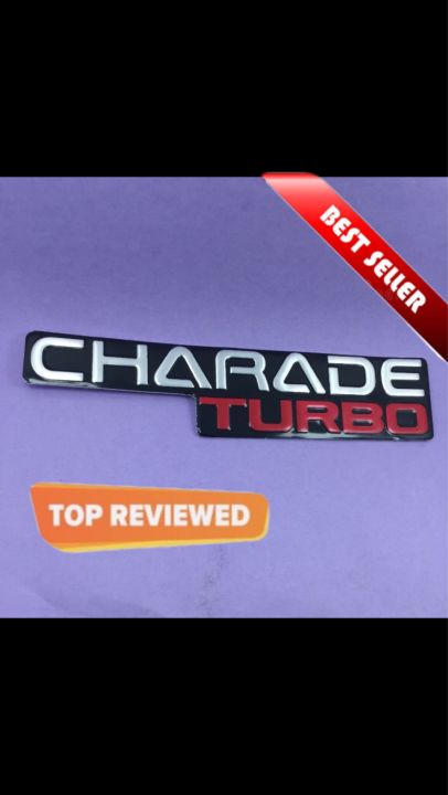 Charade turbo monogram logo, emblem, trademark, sign, mark, symbol, stamp, monogram, motif, badge, design, shield or figure