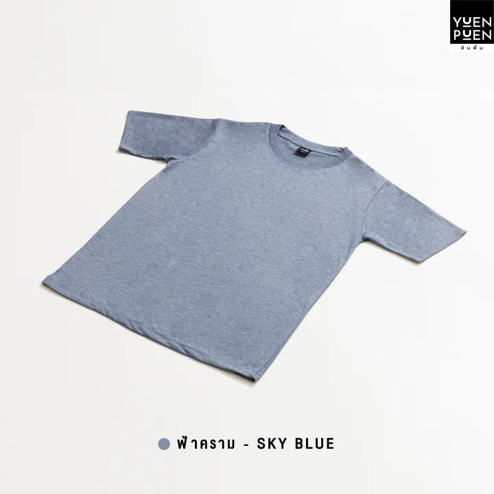 Yuenpuen%20T-shirt%20navy%20blue%20no%20stretch%20no%20iron%20T-shirt%20plain%20color%20stand%20collar%20women%20T-shirt%20men%20-%20Image%207