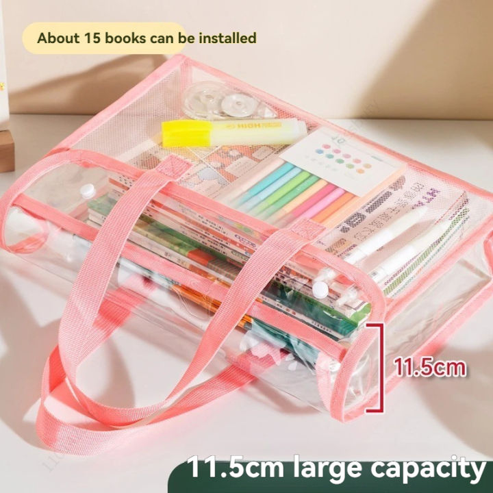 1%20large%20capacity%20portable%20transparent%20waterproof%20handheld%20folder,%20expandable%20file%20storage%20bag,%20PVC%20self-adhesive%20file%20bag%20for%20of%20-%20Image%202