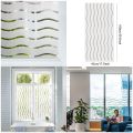 Frosted Window Film Privacy Film for Glass Windows Stripe Patterns Window Frosting Film Self-Adhesive Glass Film for Home Office. 