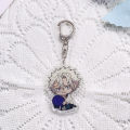 1/16PCS Anime Characters Demon Slayer Acrylic Car Keychain Accessories Keyrings Friends  Funny​ Bag Charms Backpack Pendant. 