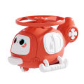 Flying toy Dragonfly bamboo UFO aircraft helicopter inertia pull back Toy collision car toy. 