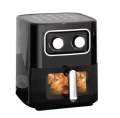 Digital Air Fryer 6 Litres Rapid Air Technology 7 Pre-set Functions Non-stick Basket  Auto Shut-off Touch Screen Fry Bake Roast Black. 