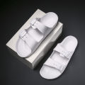 Men's Two Slippers with Buckles, Adjustable Boken Slippers, Couple Style Outdoor Daily Lightweight. 
