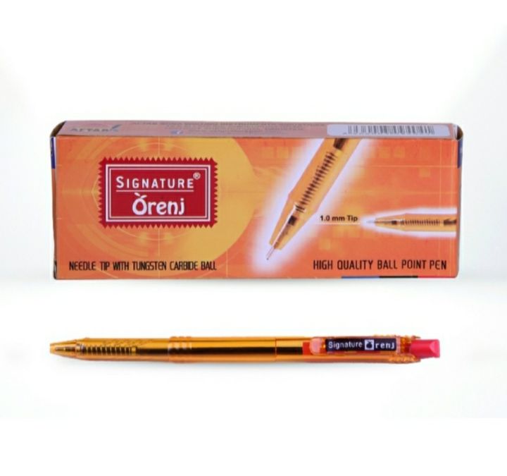 Signature Orenj Ballpoint Pens 10 Pcs Pack – Smooth Writing Ball Pens ...
