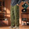 Japanese Retro Work Pants Men's Spring Fashion Brand Loose Straight Leg Pants Men's Trendy And Cool Versatile Casual Pants. 