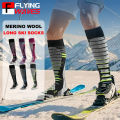 Merino Wool Ski Socks Cold Weather Socks for Men Women Snowboarding Snow Hunting Winter Thermal Knee-high Warm Socks.