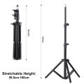 Projector Tripod Stand Stretchable Projector Bracket Aluminum Alloy Holder 1/4'' Interface Adjustable Height for LCD Projector. 
