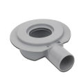PVC Drain Connector Pipe Adapter for European Plumbing Compatible with 50mm and 100mm Pipes Featuring Flange Base Stability. 