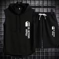 Men's track suit summer sportswear two-piece t-shirt shorts brand tracksuit jogging men's sports suit fitness clothes exercise. 