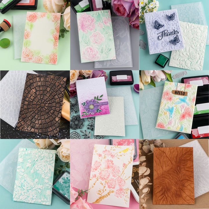 2024 New Die 3D Embossing Folder Scrapbooking Tools Dies Materials DIY Craft Supplies Photo Album to Album Decor Card Background