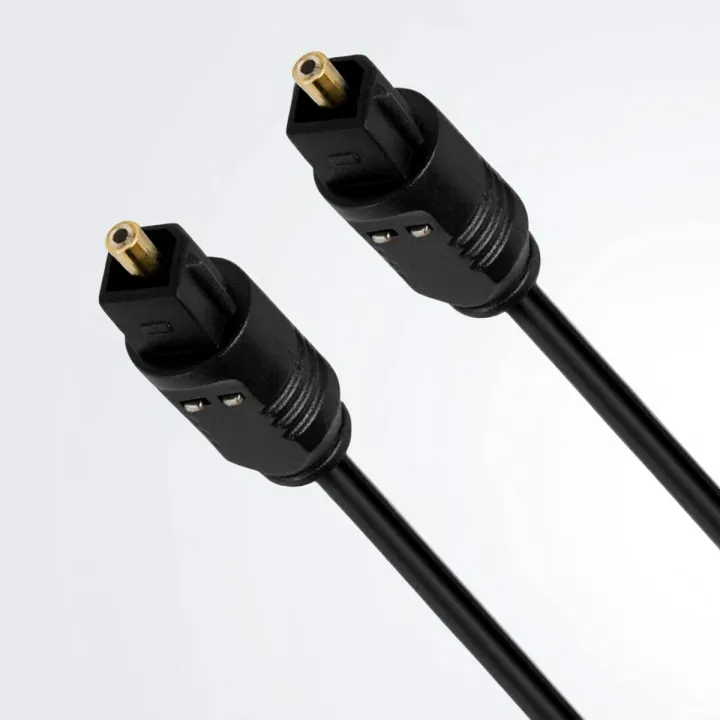 7.1 Surround Sound Toslink Audio Cable with 24k Gold-Plated Connectors, Digital Fiber Optical Speaker TV Cord, Available in Multiple Lengths