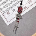 Creative Phone Charms Fashion Trendy Beaded Rabbit Mobile Phone DYM Lanyard Keychain Bag Decoration Pendant Card Book Chain.