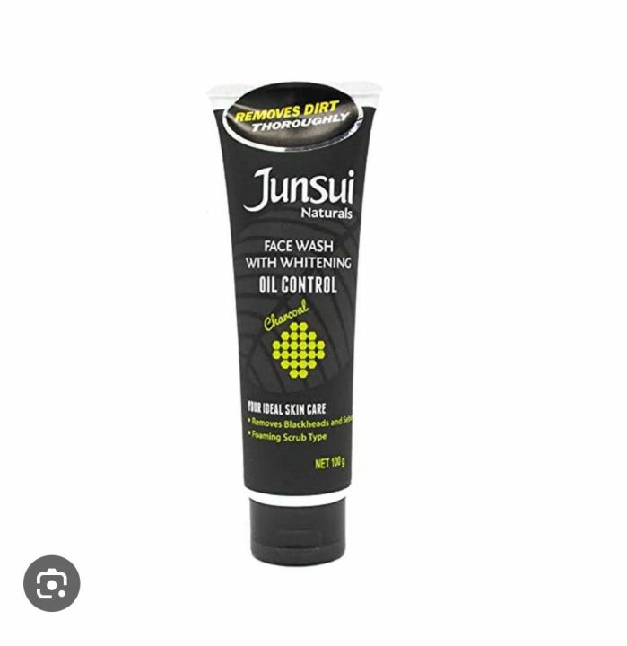 junsi oil control scrub type foaming face wash