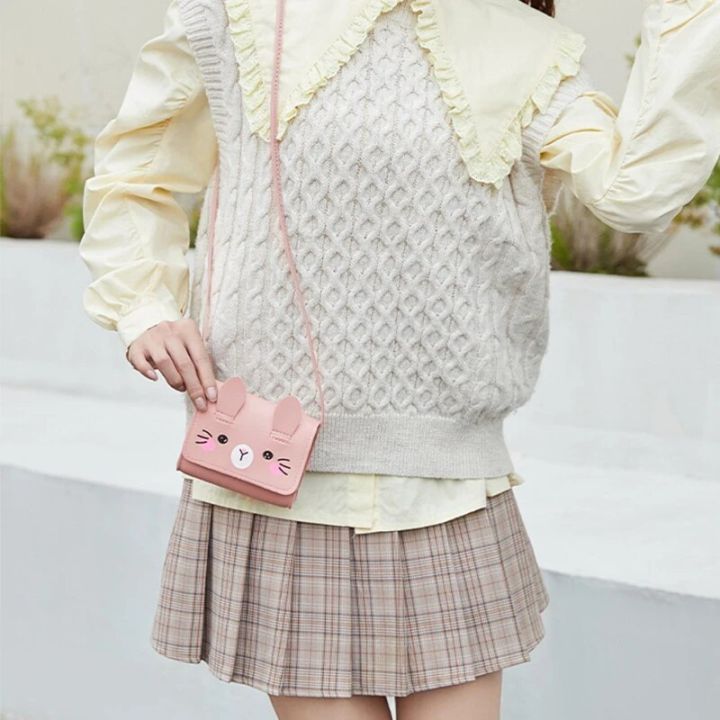 Womens%20Mini%20Cartoon%20Small%20Square%20Bag%20Cute%20Cat%20Shaped%20Shoulder%20Bag%20Simple%20Crossbody%20Bag%20-%20Image%203