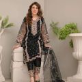 THAZAB Fancy Organza 3pcs Stitched suit for women. 