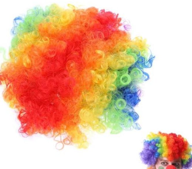 Adult%20Multi%20Coloured%20Rainbow%20Circus%20Curly%20Afro%20Clown%20Wig%20Halloween%20Fancy%20Dress%20-%20Image%202
