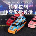1/64 Mini Remote Control Car Pickup Truck Trailer Set Mobile Phone Remote Control Model Alloy Children'S Toy Car Holiday .