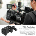 NATO Clamp Quick Release NATO Rail Clamp w 1/4 3/8 Threaded Hole for ARRI Locating Pin Video Light Microphone Monitor Magic Arm.