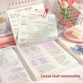 Flip Notepad Grid Notebooks B5 Diary Leaf Notebook Sketch Book Stationery Journal Writing Pads Office School Supplies.