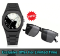 Arabic Aura watch And Sunglass - Aura Arabic Watch - Black - Combo Offer - Sunglass. 