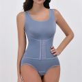 New Bodysuit Shapewear with Zipper Belt Women Tummy Control Fajas Body Shaper Waist Trainer Slimming Cincher Corset Tops. 