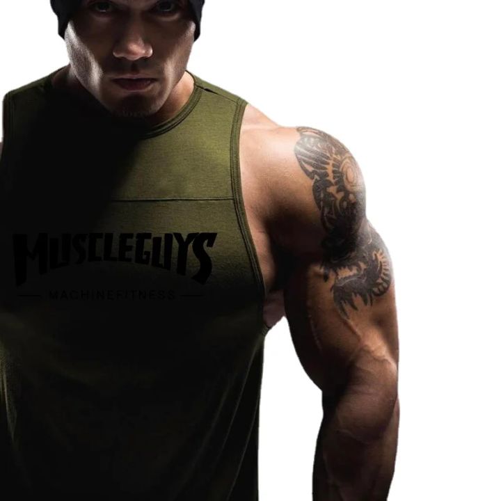Men's%20Sweat-Absorbent%20Cooling%20Fitness%20Cotton%20Vests%20Comfortable%20Casual%20Sports%20Sleeveless%20T-Shirt%20Gym%20Bodybuilding%20Muscle%20Clothing%20-%20Image%202