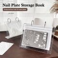 Nail Art Stamping Plate Holder Storage Book with Printed Steel Plates Sticker Card Display Rack And Bag for Nail Art Accessories. 