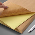 A4/A5 20/50pcs Brown Self-Adhesive Paper Sticker For Inkjet Laser Printer Copier Light Dark Adhesive Backed Kraft Paper  Label. 