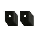 Reusable Non-Stick Black Gas Stove Burner Protectors | 2-Piece Liner Set. 