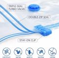 5 pcs Vacuum Storage Bags,for Bedding,Pillows,Towel,Clothes Space Saver ​Travel Storage Bag,With Hand-Pump,Vacuum Bag Package. 