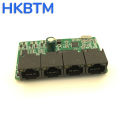 HKBTM 4 Port PoE Extender Waterproof poe repeater for IP Port Transmission Extender for POE Switch NVR IP Camera. 