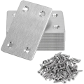 10Pcs Stainless Steel Angle Code Fixing Bracket Iron Plate for Furniture Quick Links. 